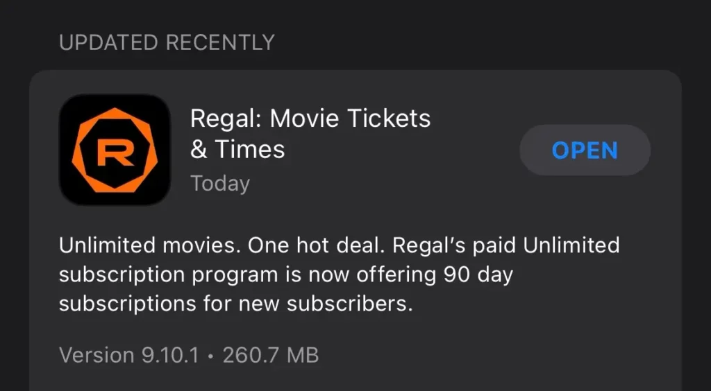 regal unlimited 90 days trial 