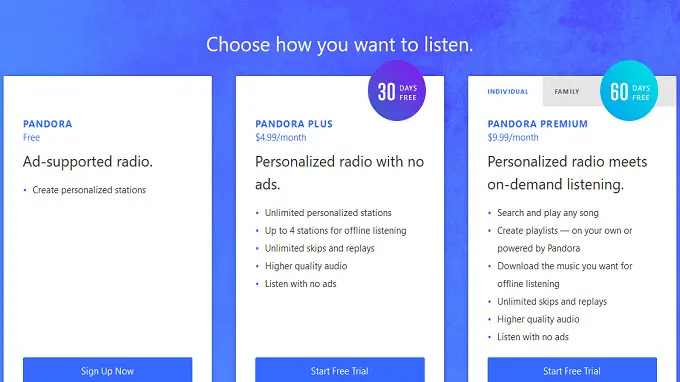 Cancel Pandora Premium Android